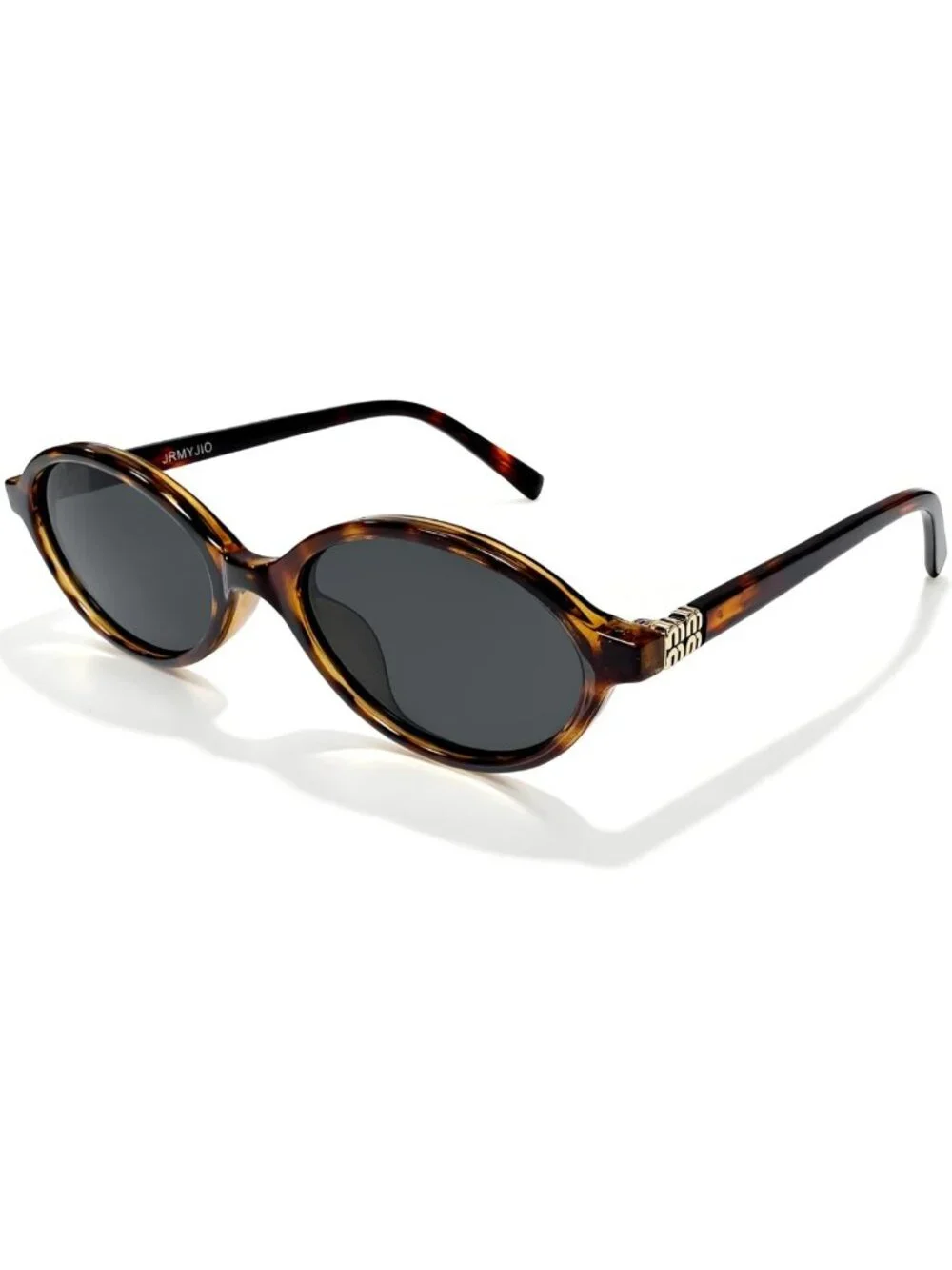 Trendy Retro Oval Sunglasses for Women - Vintage 90s Y2K Style, Polarized UV400